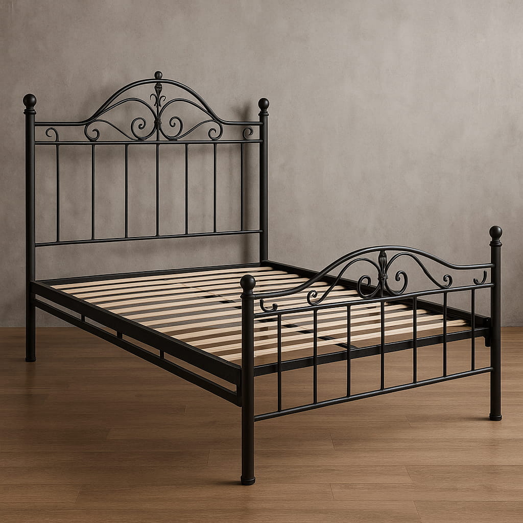 تصویری از چهارچوب تخت خواب فلزی بدون تشک