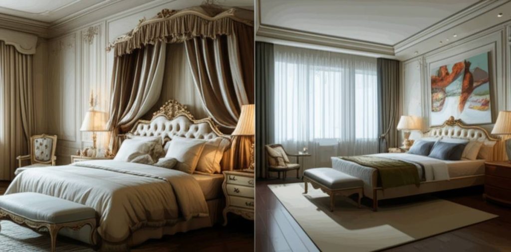 مقایسه سرویس خواب کلاسیک و سرویس خواب اسپرت در اتاق خواب