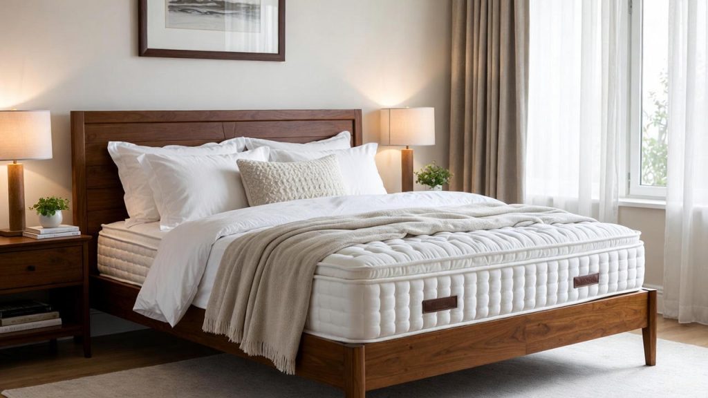 تخت خواب طبی لوکس با تشک تخصصی برای حمایت از ستون فقرات و رفع کمردرد