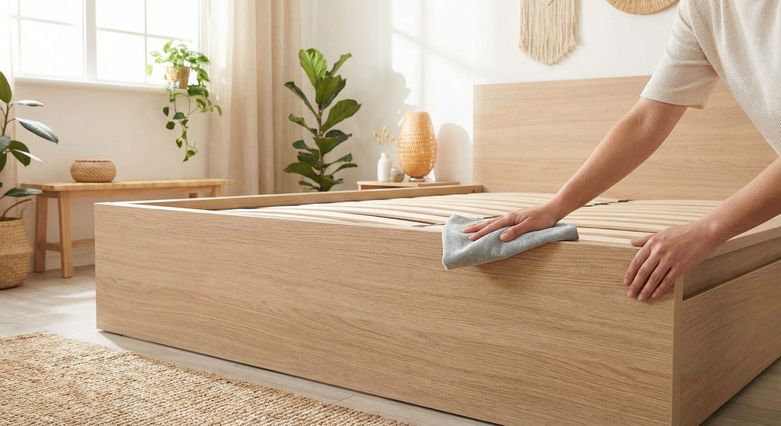 اصول تمیز کردن و نگهداری صحیح از تخت خواب چوبی و ام دی اف برای افزایش طول عمر و زیبایی